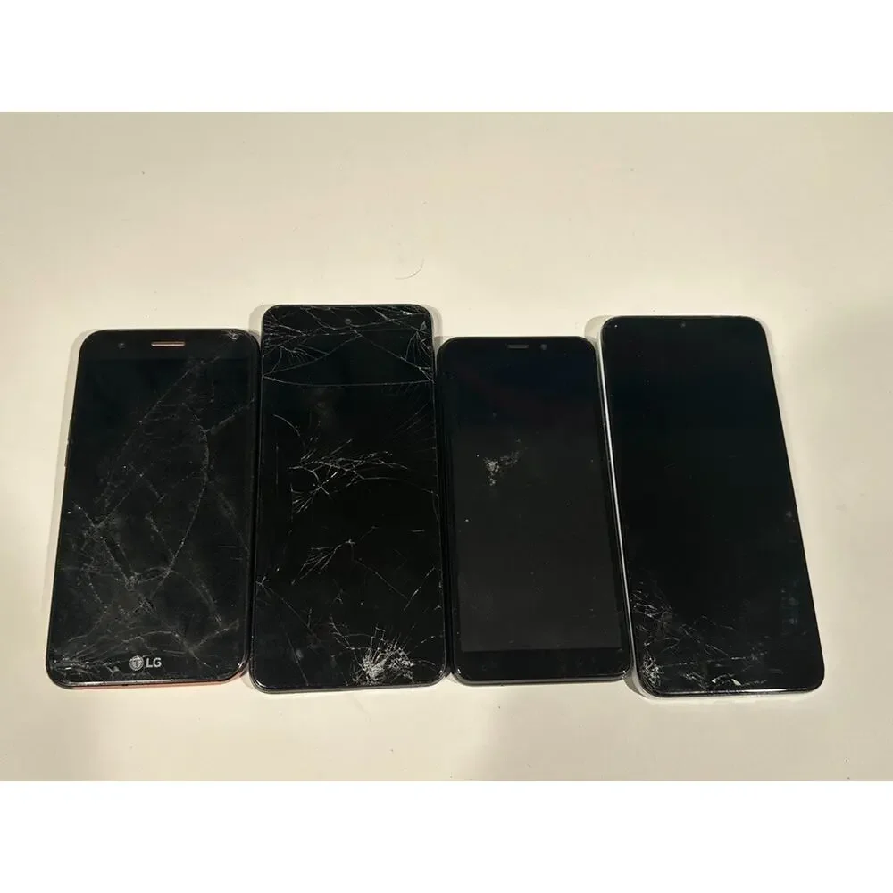 Lot of 4 Broken Smartphones LG Cloud HD For Parts Repair Bulk As-Is